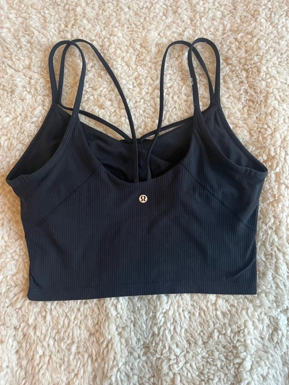 Lululemon athletica align Strappy Ribbed Tank in Black Size 12 - Picture 5 of 6